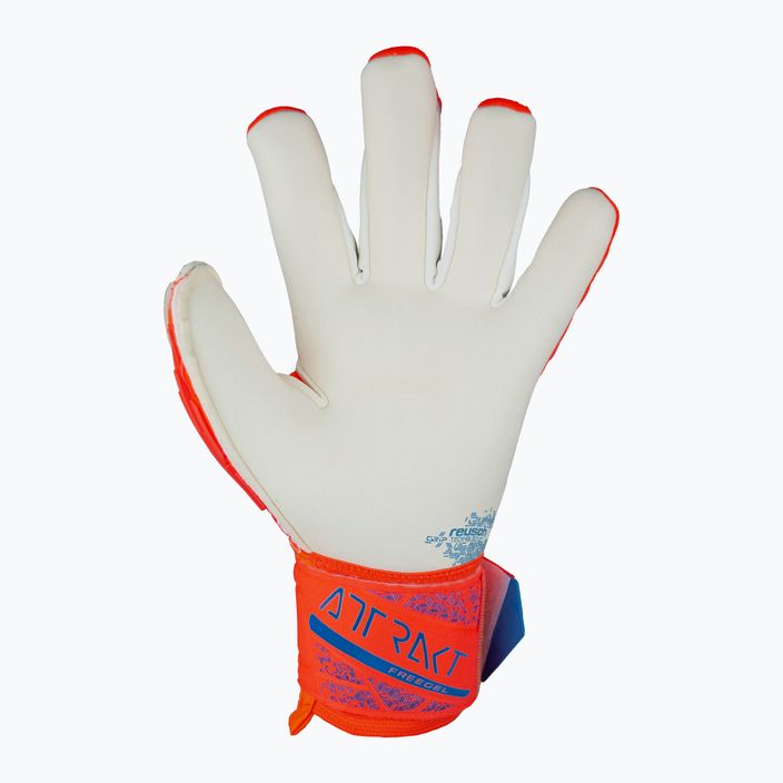 Brankárske rukavice Reusch Attrakt Gold X Freegel hyper orange/electric blue 3