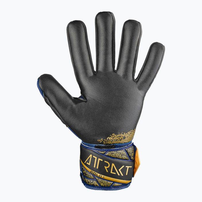 Brankárske rukavice Reusch Attrakt Gold X NC premium modré/zlaté/čierne 3