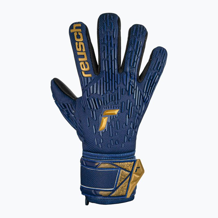 Brankárske rukavice Reusch Attrakt Freegel Silver premium modrá/zlatá/čierna 2