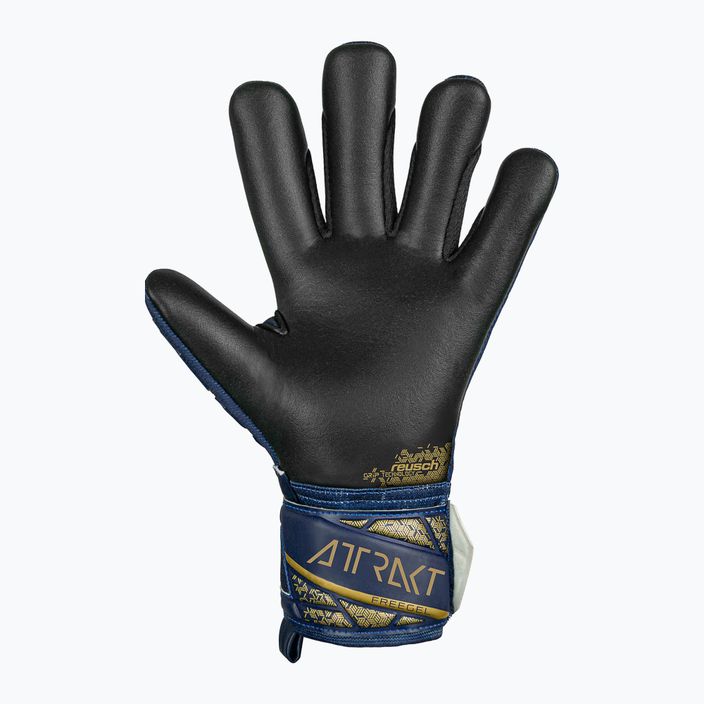 Brankárske rukavice Reusch Attrakt Freegel Silver premium modrá/zlatá/čierna 3