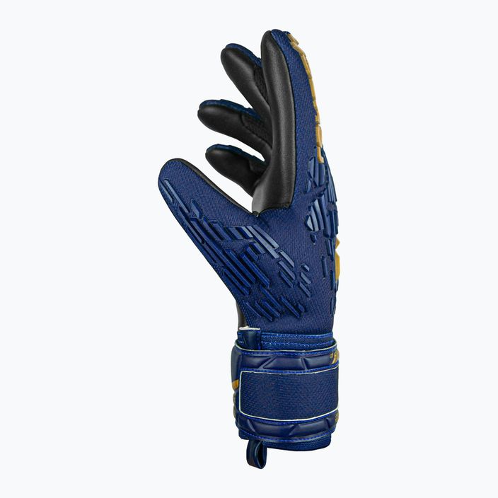 Brankárske rukavice Reusch Attrakt Freegel Silver premium modrá/zlatá/čierna 4