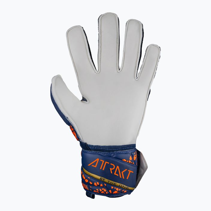 Brankárske rukavice Reusch Attrakt Solid premium modrá/zlatá 3