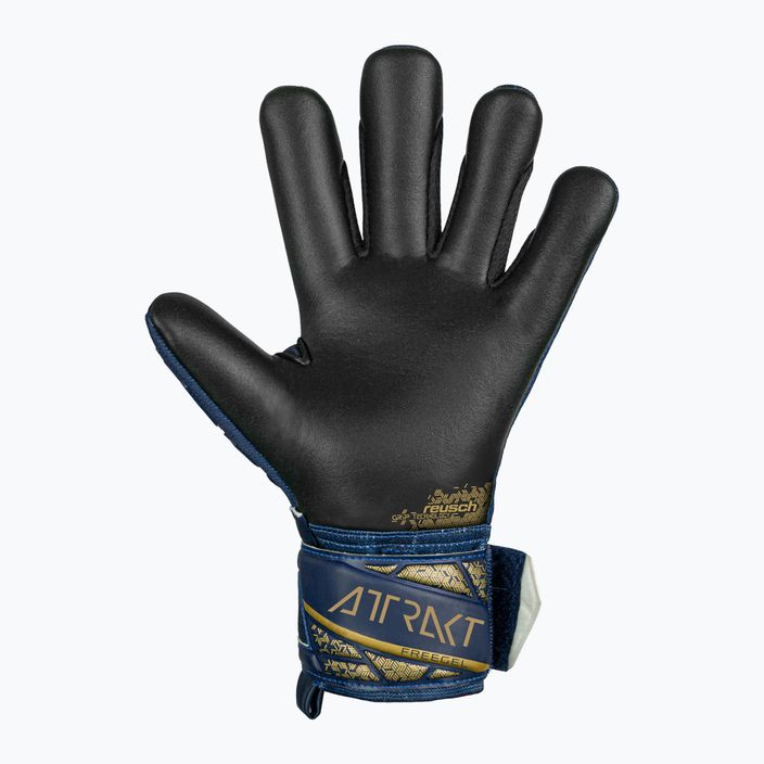 Brankárske rukavice detské Reusch Attrakt Freegel Silver Junior premium blue/gold/black 3
