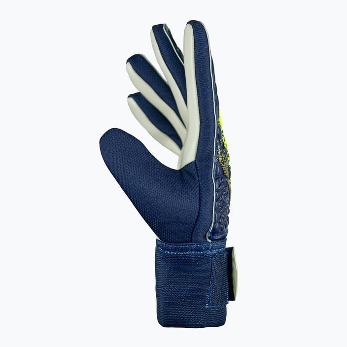 Detské brankárske rukavice Reusch Attrakt Starter Solid Junior premium blue/sfty yellow 4