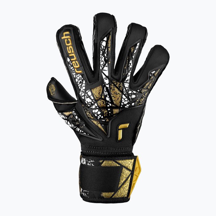 Brankárske rukavice Reusch Attrakt Gold X Evolution Cut Finger Support black/gold/white/black 2