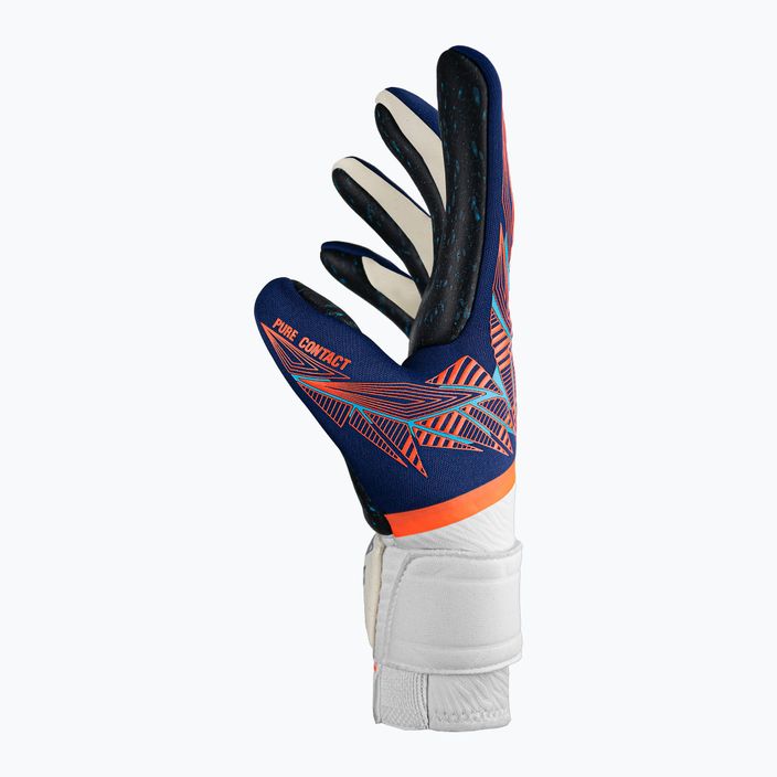 Brankárske rukavice Reusch Pure Contact Fusion premium modrá/elektrická oranžová/čierna 4