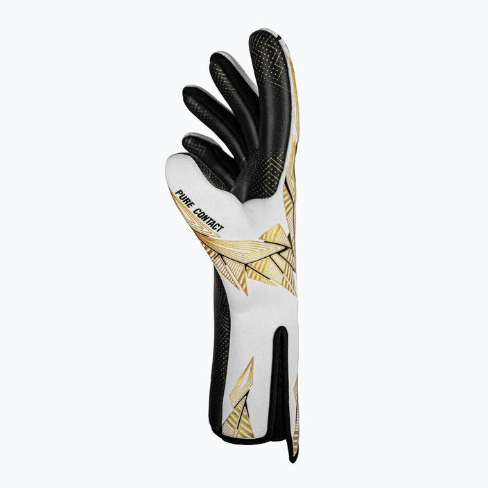 Brankárske rukavice Reusch Pure Contact Gold X GluePrint Strapless biela/zlatá/čierna 4