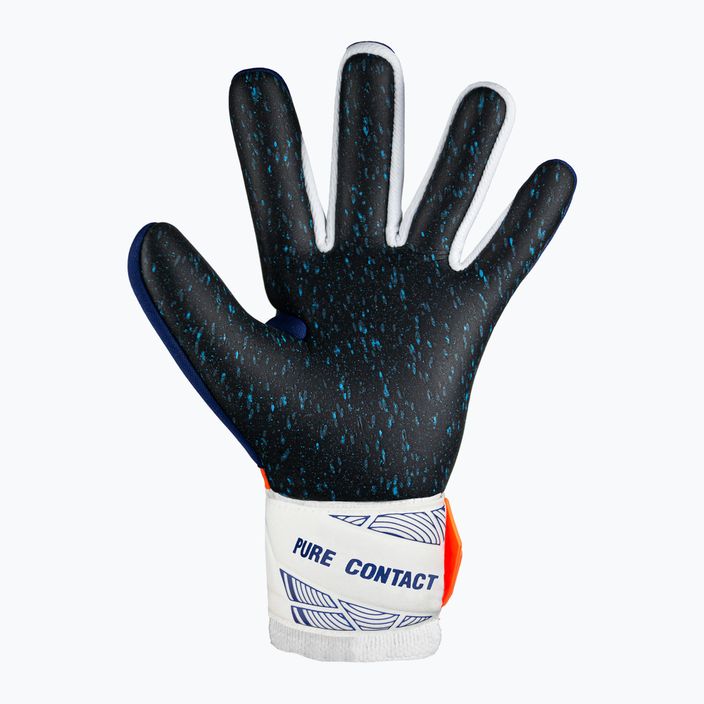Detské brankárske rukavice Reusch Pure Contact Fusion Junior premium blue/electric orange/black 3