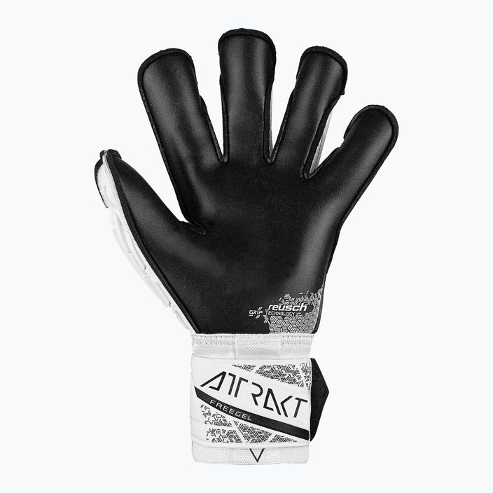 Detské brankárske rukavice Reusch Attrakt Freegel Gold X Evolution white/black 3