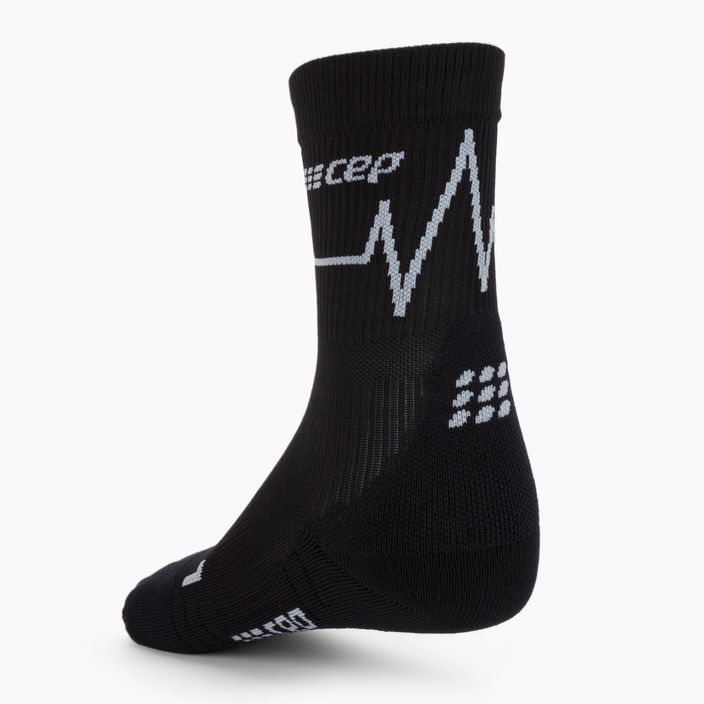 CEP Heartbeat dámske kompresné bežecké ponožky čierne WP2CKC2 2