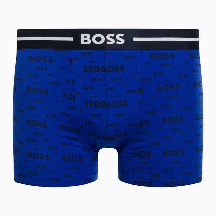Hugo Boss Trunk Bold Design pánske boxerky 3 páry modrá/čierna/zelená 50490027-466 4