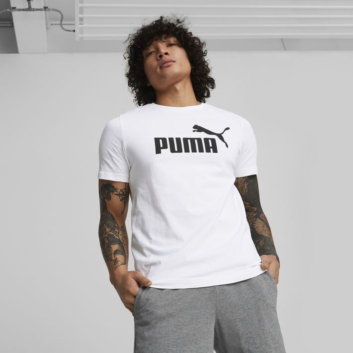 Pánske tričko PUMA Ess Logo Tee puma white 3