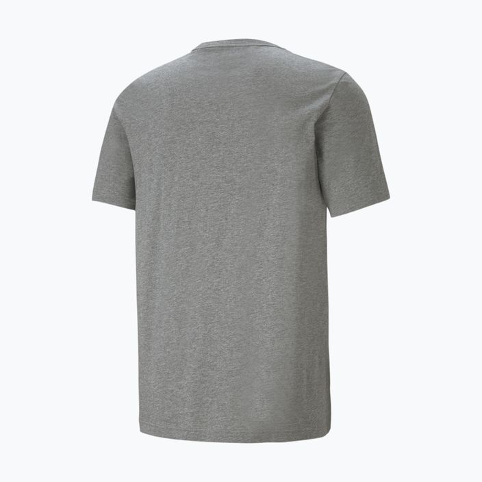 Pánske tričko PUMA Ess Logo Tee medium gray heather 5