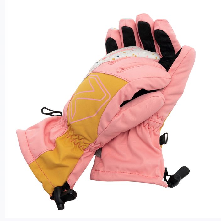 Detské lyžiarske rukavice ZIENER Laval AS AW ružové 81995