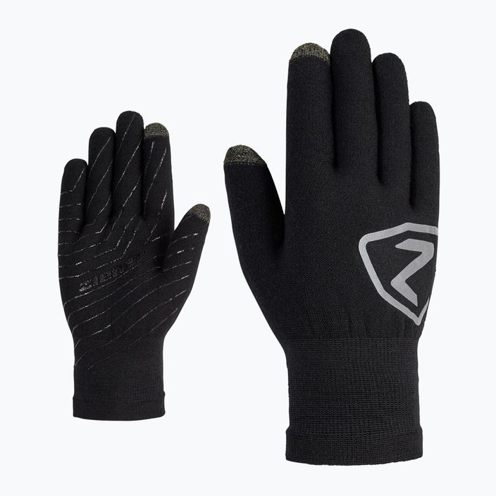 Pánske lyžiarske rukavice ZIENER Isky Touch Multisport black 8263 6