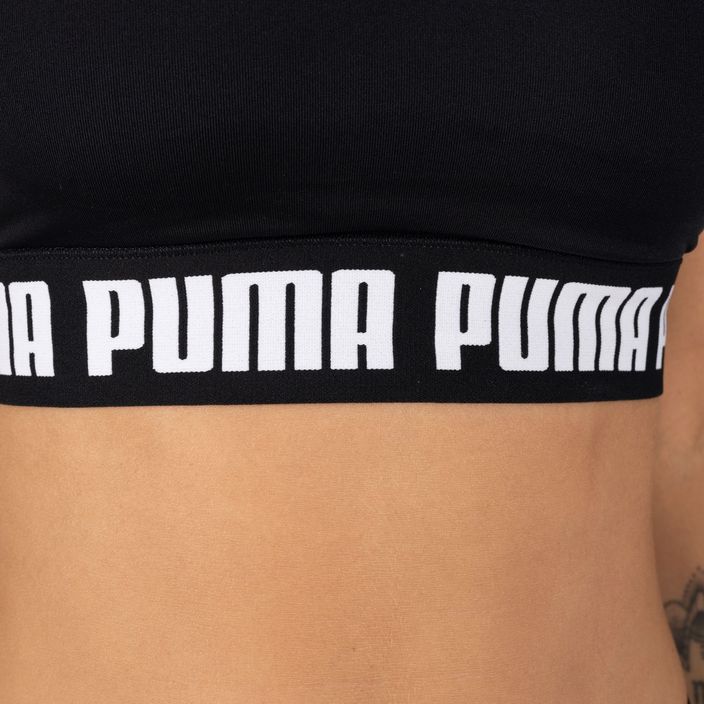 PUMA Mid Impact Puma Strong PM fitness podprsenka čierna 521599 01 5