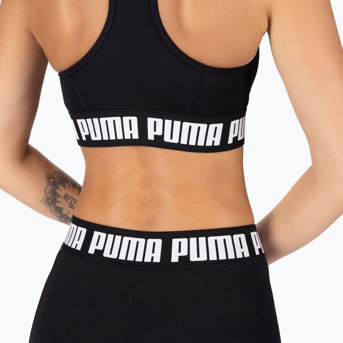PUMA Mid Impact Puma Strong PM fitness podprsenka čierna 521599 01 6