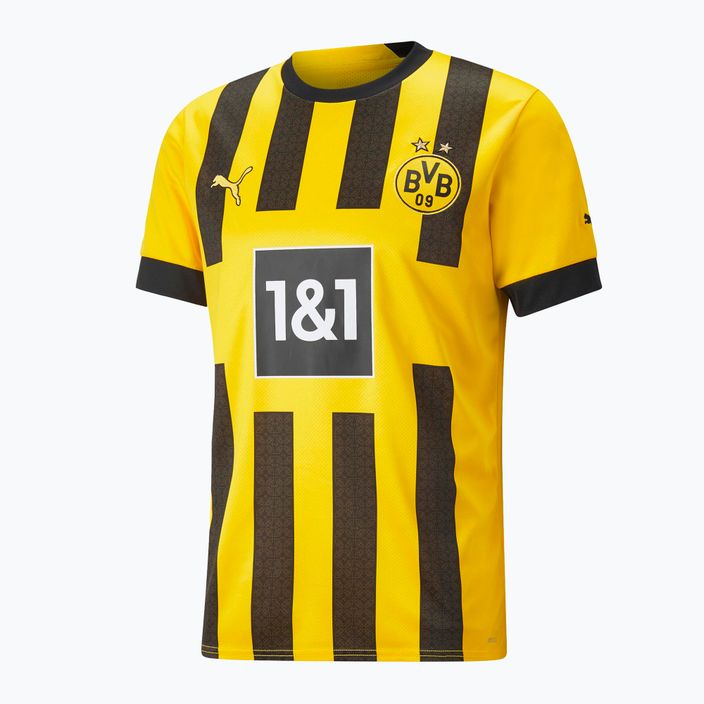 Pánske futbalové tričko PUMA Bvb Home Jersey Replica Sponsor žlto-čierne 765883 7