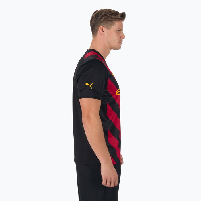 Pánske futbalové tričko PUMA Mcfc Away Jersey Replica čierno-červené 765722 3