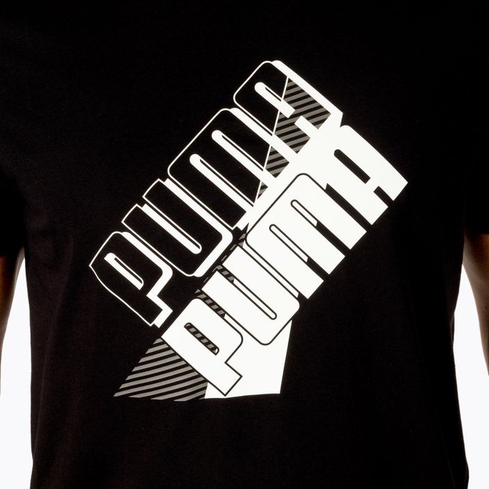 Pánske tréningové tričko PUMA Power Logo Tee black 849788 01 5
