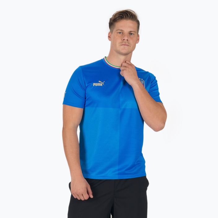 Pánske futbalové tričko PUMA Figc Home Jersey Replica modré 765643