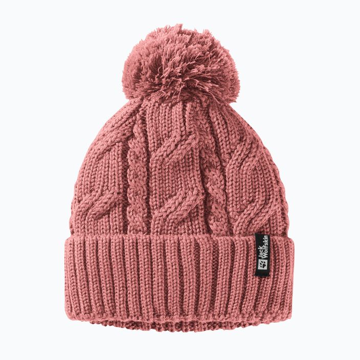 Jack Wolfskin zimná čiapka Pompom mineral red