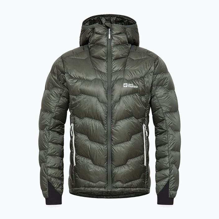 Jack Wolfskin pánska mikina Alpspitze Down Hoody slate green 8