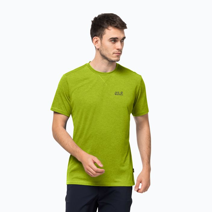 Jack Wolfskin pánske trekingové tričko Crosstrail green 1801671_4073