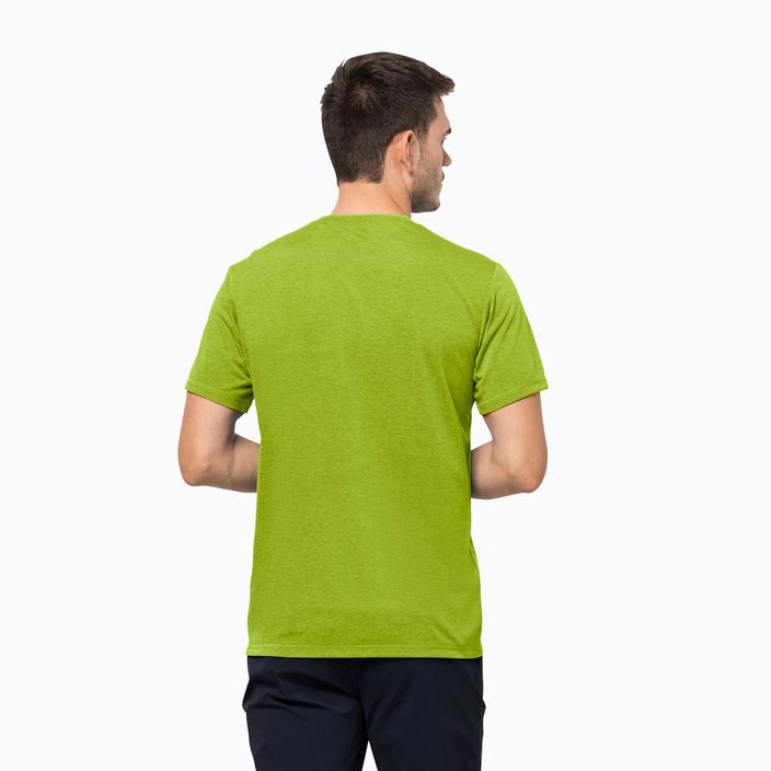 Jack Wolfskin pánske trekingové tričko Crosstrail green 1801671_4073 2