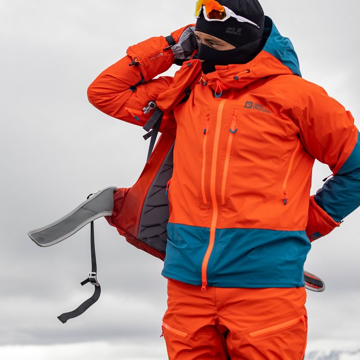 Jack Wolfskin pánska lyžiarska bunda Alpspitze 3L oranžová 1115181 10