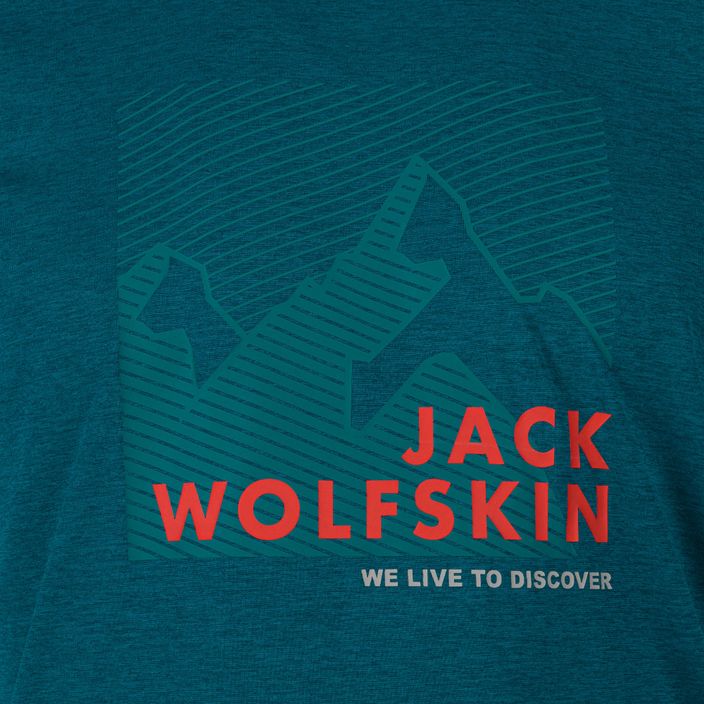 Pánske tričko Jack Wolfskin Hiking Graphic modré 1808761_4133 6