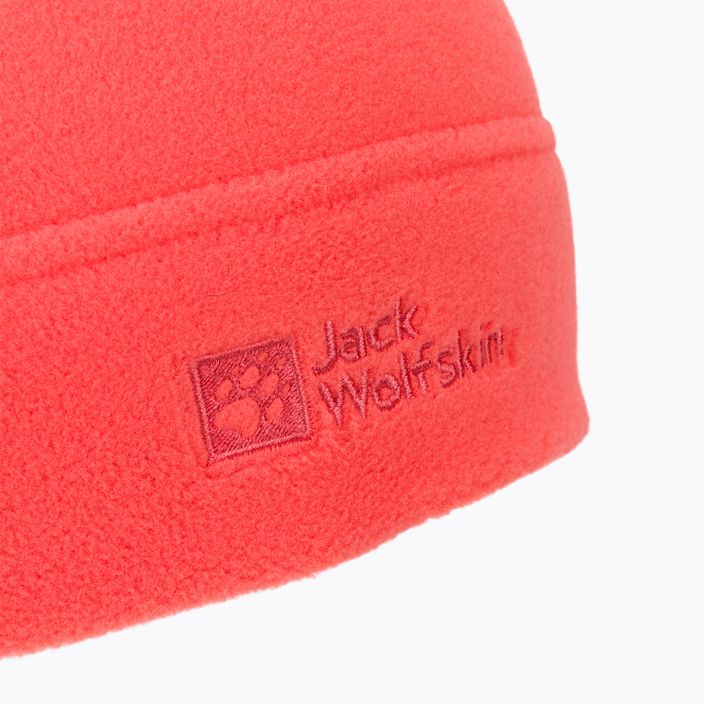 Jack Wolfskin Real Stuff oranžová fleecová zimná čiapka 1909852 3