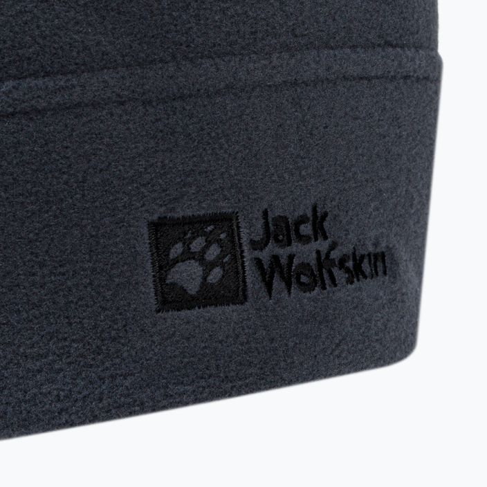 Jack Wolfskin Real Stuff sivá fleecová zimná čiapka 1909852 3