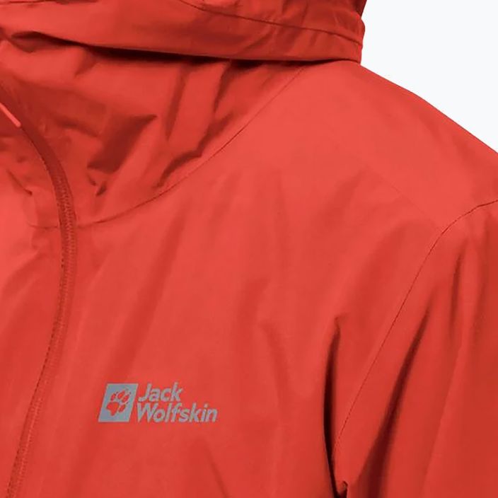 Jack Wolfskin pánska bunda do dažďa Pack & Go Shell červená 1111503_2193_005 5