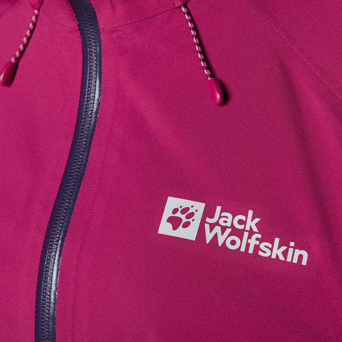 Jack Wolfskin dámska bunda do dažďa Highest Peak červená 1115121_2198_003 8