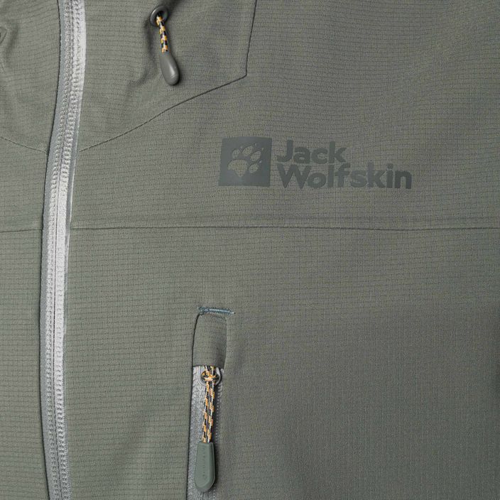 Jack Wolfskin pánska bunda do dažďa Kammweg 3L Jkt M zelená 1115831 8
