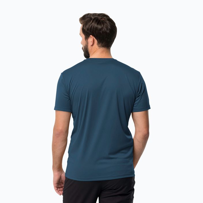 Jack Wolfskin Tech pánske trekingové tričko námornícka modrá 1807072 2
