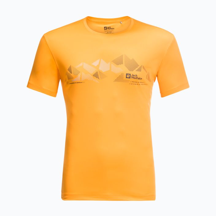 Jack Wolfskin Peak Graphic pánske trekingové tričko oranžové 1807183 4