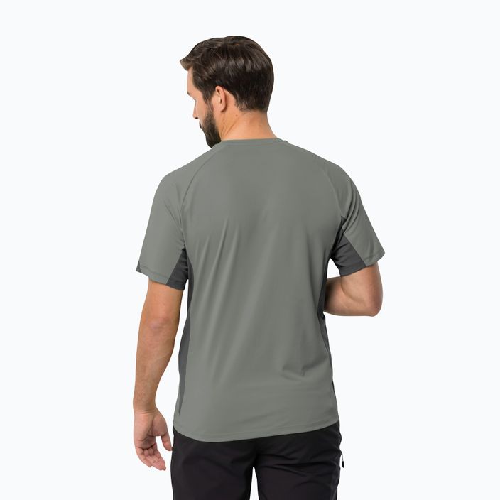 Jack Wolfskin pánske trekingové tričko Narrows green 1807353 2