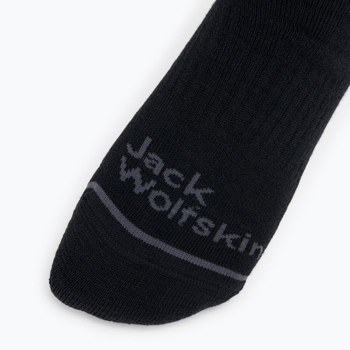 Jack Wolfskin Trek Merino CL C trekingové ponožky čierne 3