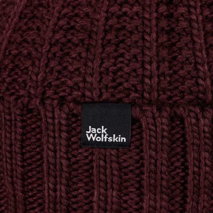 Dámska zimná čiapka Jack Wolfskin Highloft Knit Beanie boysenberry 4