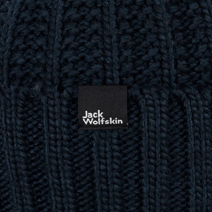 Dámska zimná čiapka Jack Wolfskin Highloft Knit Beanie night blue 6