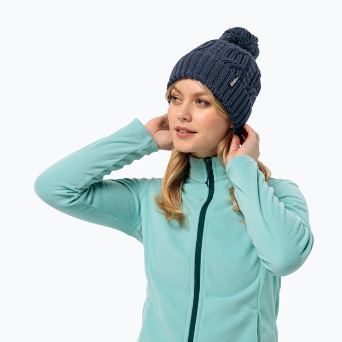 Jack Wolfskin zimná čiapka Pompom night blue 2