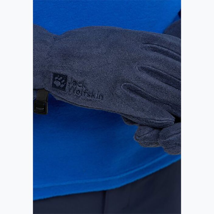 Trekkingové rukavice detské Jack Wolfskin Fleece Glove night blue 3