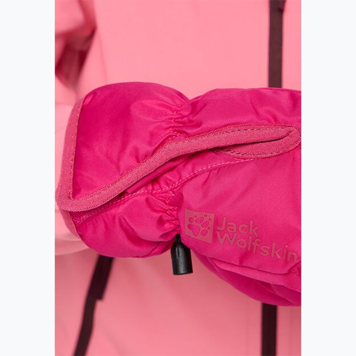 Detské trekingové rukavice Jack Wolfskin Easy Entry dark fuchsia 3