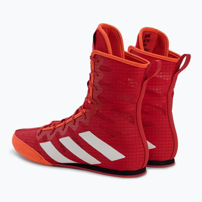 Pánska boxerská obuv adidas Box Hog 4 červená GW143 3