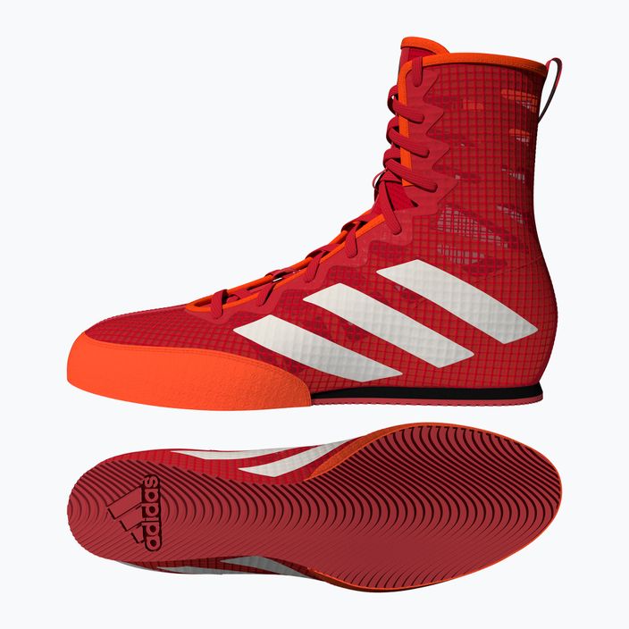 Pánska boxerská obuv adidas Box Hog 4 červená GW143 15