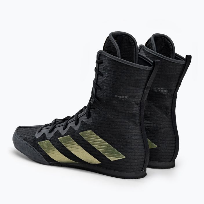 Boxerská obuv adidas Box Hog 4 čierno-zlatá GZ6116 3