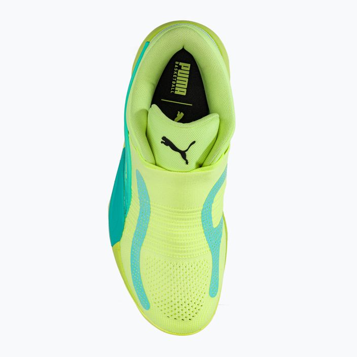 Pánska basketbalová obuv PUMA Rise Nitro fast yellow/electric peppermint 6