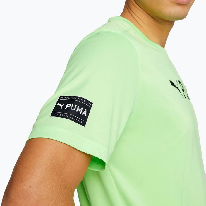 Pánske tréningové tričko PUMA Fit Logo Cf Graphic green 523098 34 5